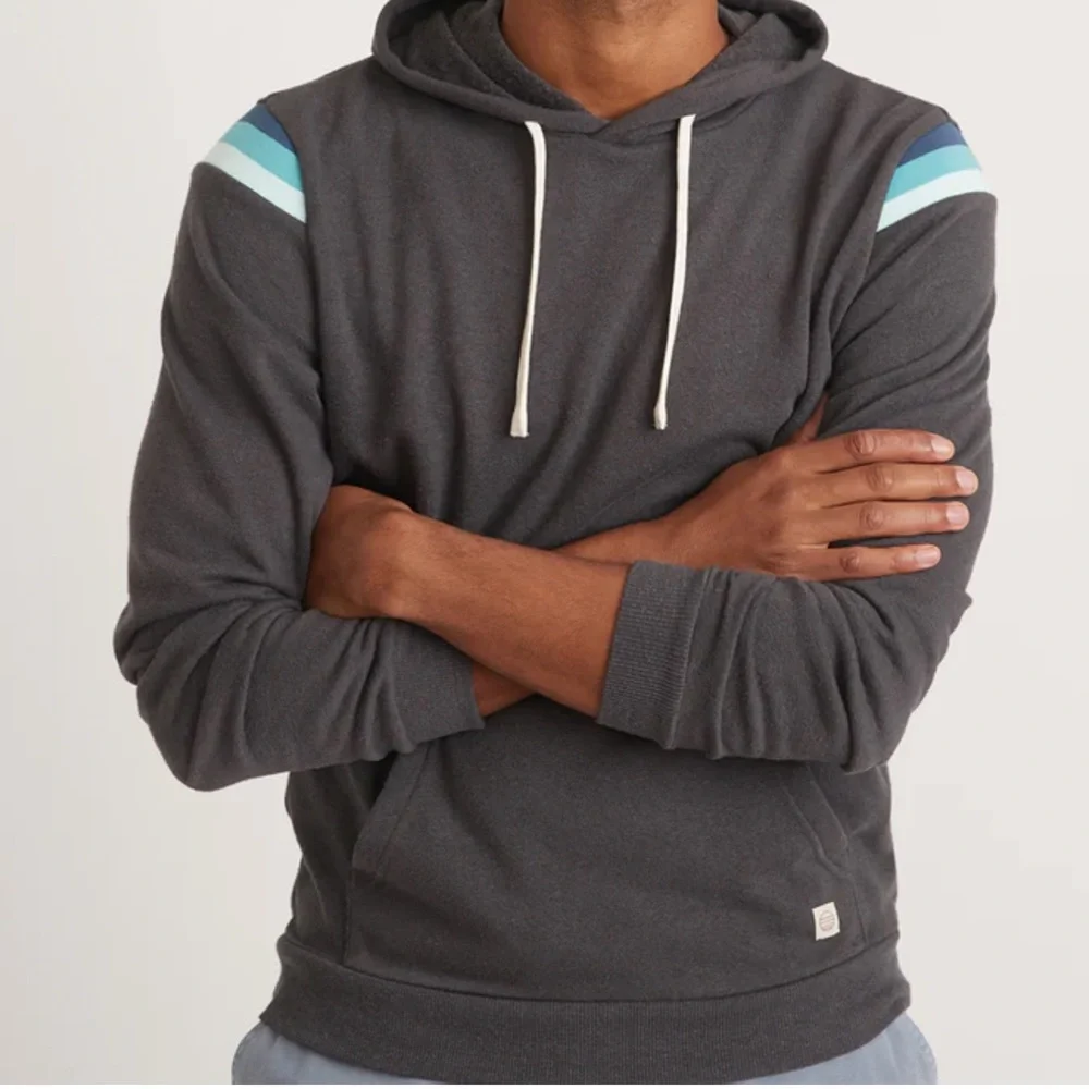 Marine Layer Banks Pullover Hoodie in Black Iris Sz S NWT - Picture 13 of 13